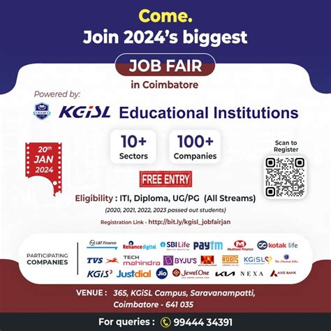 mega job fair 2024|KGiSL Institute of Information Management.